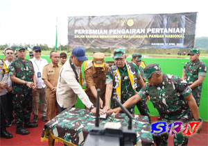 Jenderal TNI Maruli Simanjuntak, M.Sc Bersama Wamentan Resmikan Sarana Pengairan Ribuan Hektar Sawah di Sukabumi