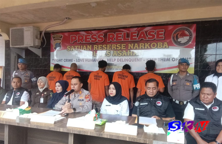 Polres Asahan Ungkap 3 Kasus Peredaran Narkotika, 1 Tersangka Pengedar 1 Kg Kokain Terancam Hukuman Seumur Hidup dan Mati