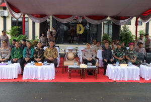 858 Personel Gabungan Siap Amankan PSU Pilkada Pesawaran, Polda Lampung : Profesional dan Humanis