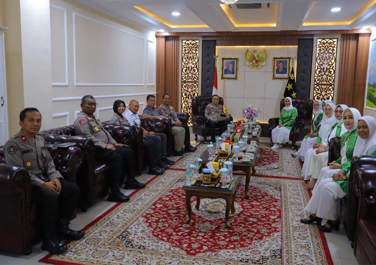 Kapolda Lampung Terima Audiensi PW Fatayat NU Provinsi Lampung, Bahas Sinergi Perempuan dan Keamanan
