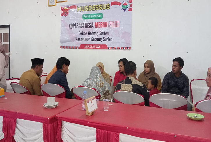 Koperasi Merah Putih Pekon Gedung Surian Diduga Disabotase Sebelum Beroperasi, Begini Pejelasannya