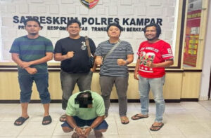 Lakukan Pelecehan Seksual Terhadap Anak Tiri, Ayah Ayah Cabul Kini Mendekam Di Sel Polres Kampar