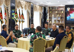 Pangdam I / BB Mayjen TNI Rio Firdianto Sambut Kunjunga Dirut Pt. Agrinas Palma Nusantara