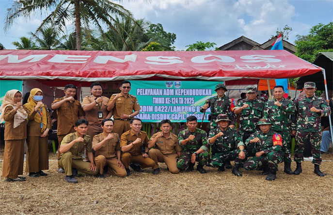 Tim Kesehatan TMMD Ke-124 Kodim 0422/Lampung Barat Kembali Berikan Pelayanan Kesehatan Gratis