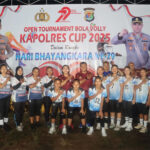 Kapolres Lampung Timur Buka Open Turnamen Voli Kapolres Cup di Desa Mulyo Sari