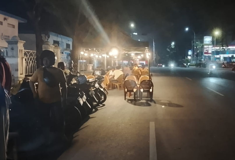 Pak Walikota, Pedagang K5 Diseputaran Mesjid Annur Pekanbaru Langgar Perda, Diduga Pemiliknya Oknum Polisi