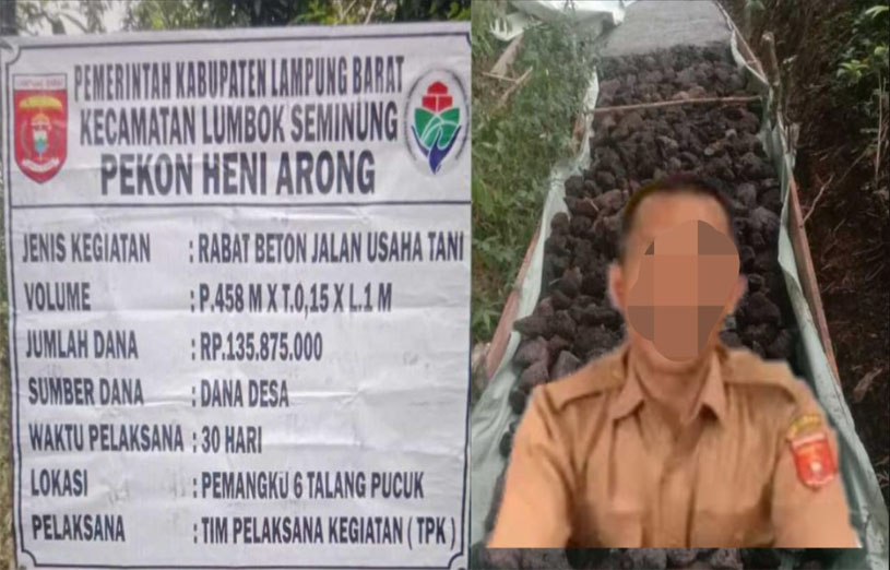 Hasil Audit Inspektorat Kab. Lampung Barat, Kades Heni Arong Diduga Korupsi Dana Desa