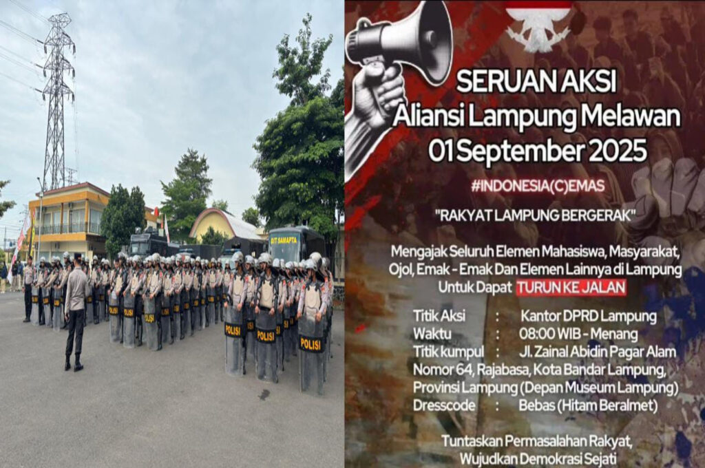 Irwasda Polda Lampung Tekankan Tindakan Profesional Sesuai Undang-Undang Pada Pengamanan Aksi Demonstrasi