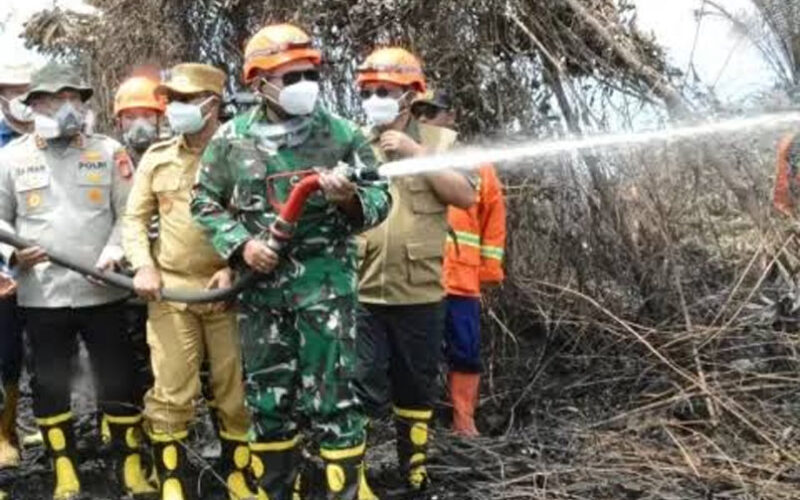 Pangdam 1/BB Kerahkan 920 Pasukan Untuk Pemadam Karhutla Di Riau
