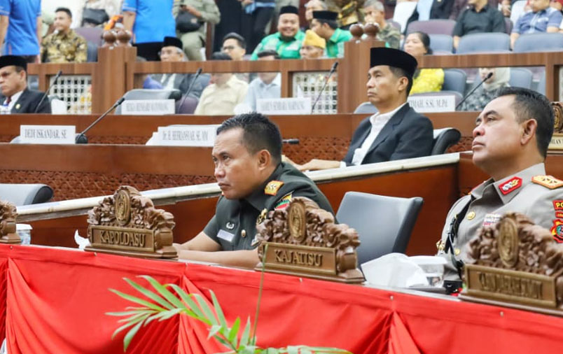 Pangdam I/BB Hadiri Rapat Paripurna DPRD Sumut Dengarkan Pidato Kenegaraan Presiden RI