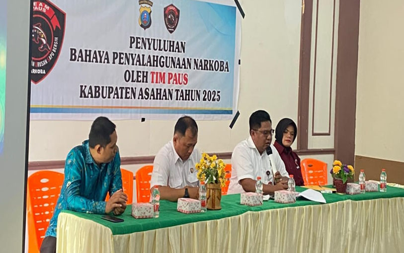 Tim Paus Satres Narkoba Polres Asahan Gelar Penyuluhan Pencegahan Narkoba di SMK Muhammadiyah 10 Kisaran