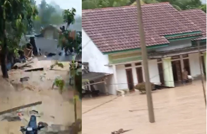 Desa Banding Agung Lampung Barat Diterjang Banjir Bandang, Rumah Terendam dan Hanyut