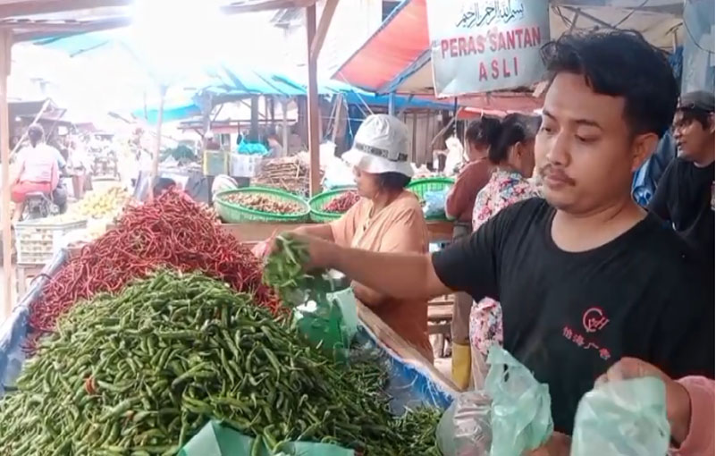 Faktor Cuaca, Harga Cabai Merangkak Naik Di Asahan