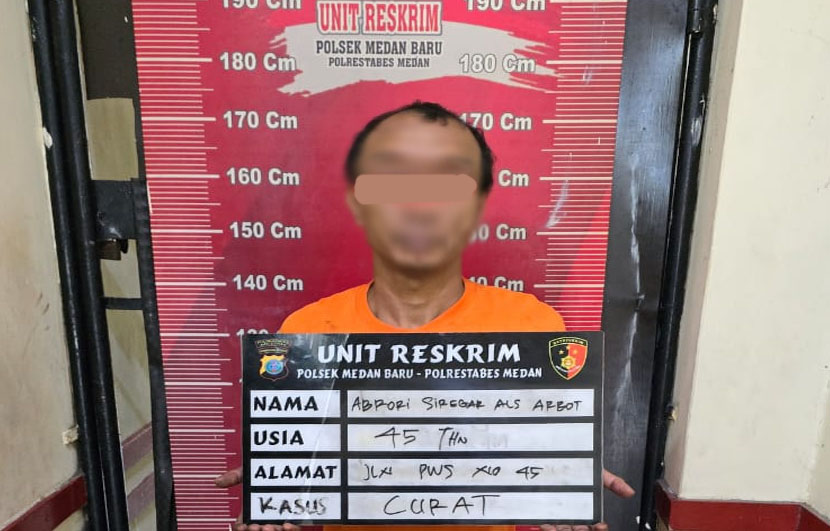 Ini Dia Pencuri HP Di Kamar Kos, Berakhir Di Polsek Medan Baru