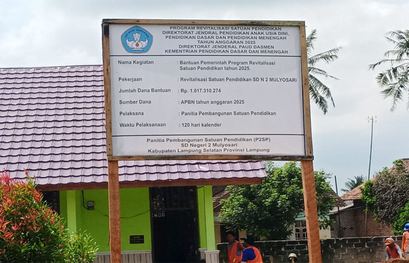 Pembangunan Rehabilitasi Bangunan SDN 2 Mulyosari Diduga Di Mark Up