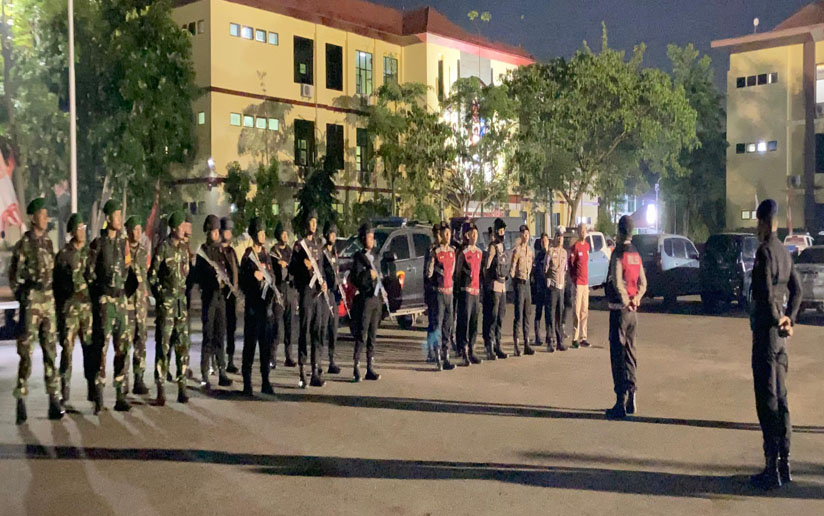 Polda Lampung Gelar Patroli Skala Besar Polri - TNI Jaga Kamtibmas Pasca Unjuk Rasa