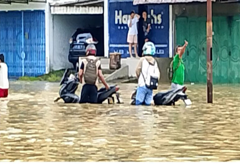 Banjir Kembali Melanda Kota Medan, Akibat Hujan Deras Yang Turun