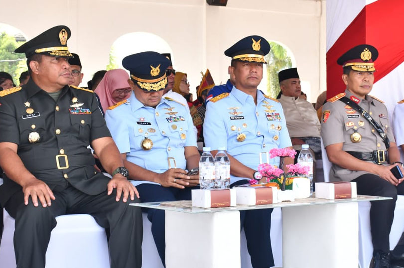 Kasdam I/BB Hadiri Upacara Hari Sumpah Pemuda Ke 97 Di Lap. Astaka Pancing Medan