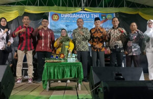 Koramil 06 Merbau Rayakan HUT TNI Ke 80 Sekaligus Syukuran Kenaikan Pangkat