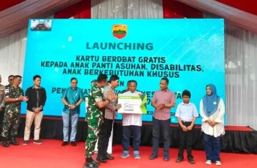 Pangdam 1/BB Mayjen TNI Rio Firdianto Resmi Luncurkan Kartu Kesehatan Gratis Bagi Masyarakat