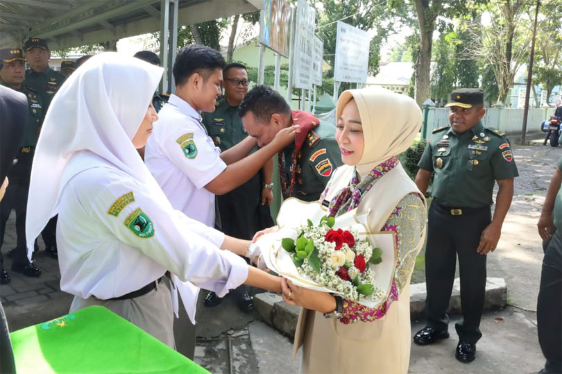 Pangdam I/BB Mayjen TNI Rio Firdianto Dan Ketua Yayasan Kartika Jaya Letakkan Batu Pertama Pembangunan SMK Kartika I-3