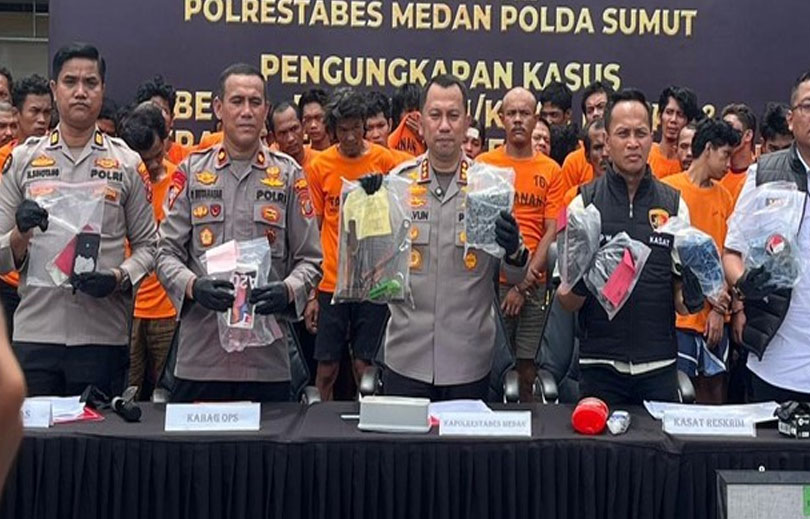Pencuri “Rayap” Besi Proyek Stadion Teladan Medan Dibekuk Polisi