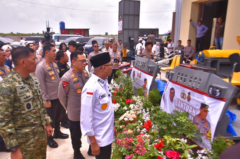 Polda Lampung Ikuti Penanaman Jagung Serentak Kuartal IV Secara Virtual Bersama Wakil Presiden Republik Indonesia