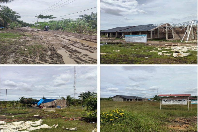 Bangunan Revitalisasi SDN 016 Dusun Tuah Sekato, Terancam Gagal, Ini Dia Penyebabnya.