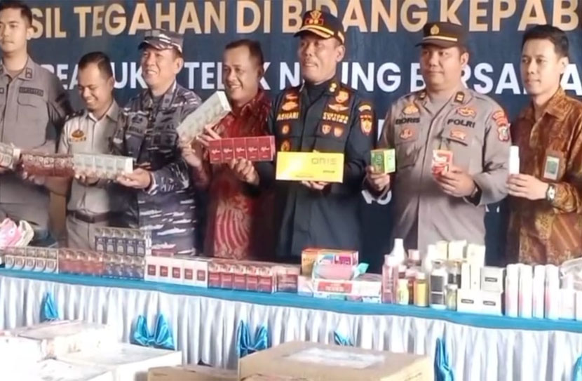Bea Cukai Teluk Nibung Musnahkan Barang Import Ilegal Tanpa Cukai