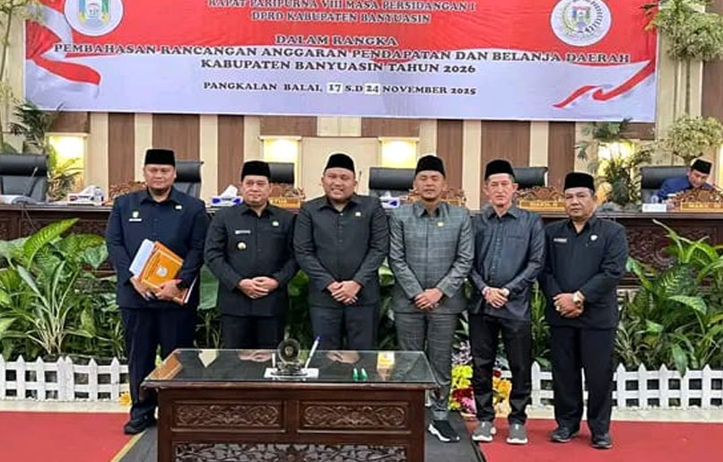 DPRD Banyuasin Gelar Rapat Paripurna, Bupati Askolani Paparkan Rancangan APBD 2026