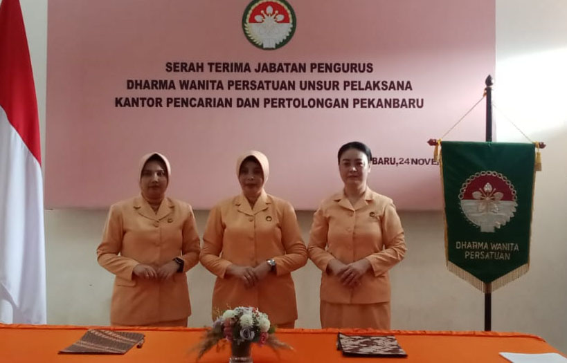 DWP Unsur Pelaksana SAR Pekanbaru Gelar Sertijab Dan Pelepasan Pengurus Lama