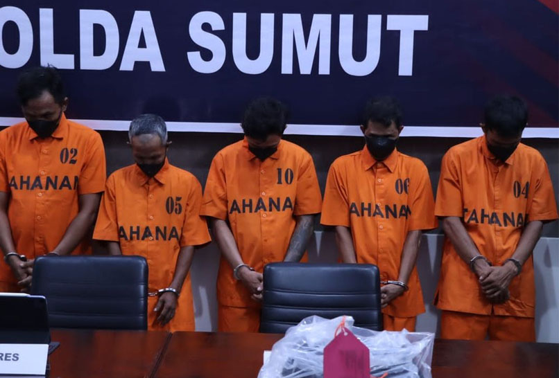 Ini Dia, 5 Orang Pelaku Pembunuh Anak Yatim Di Mesjid Agung Sibolga