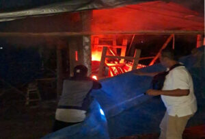 Mantap, Barak Narkoba Di Bakar Oleh Personel Tim Reskrim Polsek Medan Sunggal