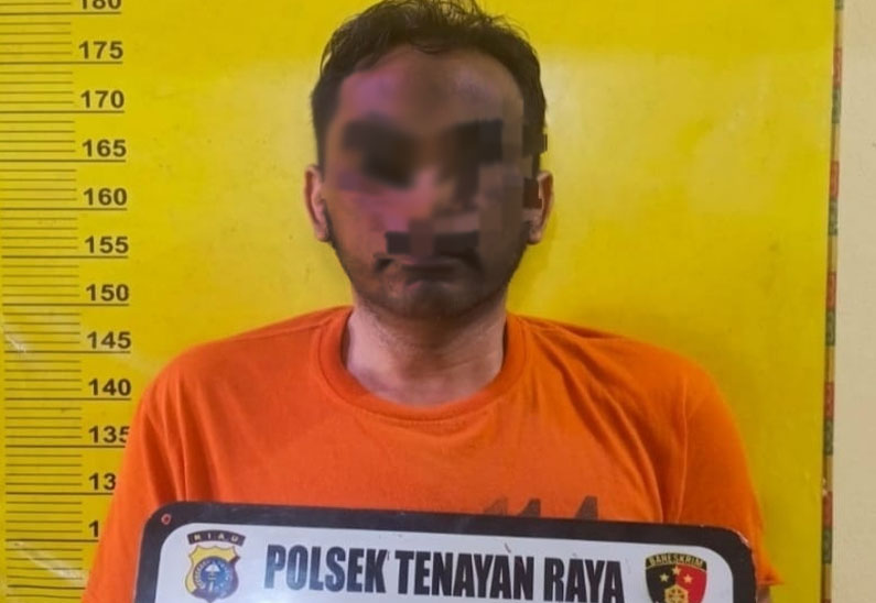 Pengaruh Judi Online, Pria Di Pekanbaru Ini Nekad Gelapkan Ban Truk Milik Perusahaan