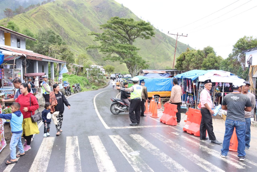 Polres Dairi Kerahkan 58 Personil Saat Pesta Tugu Silahisabungan, Begini Situasinya