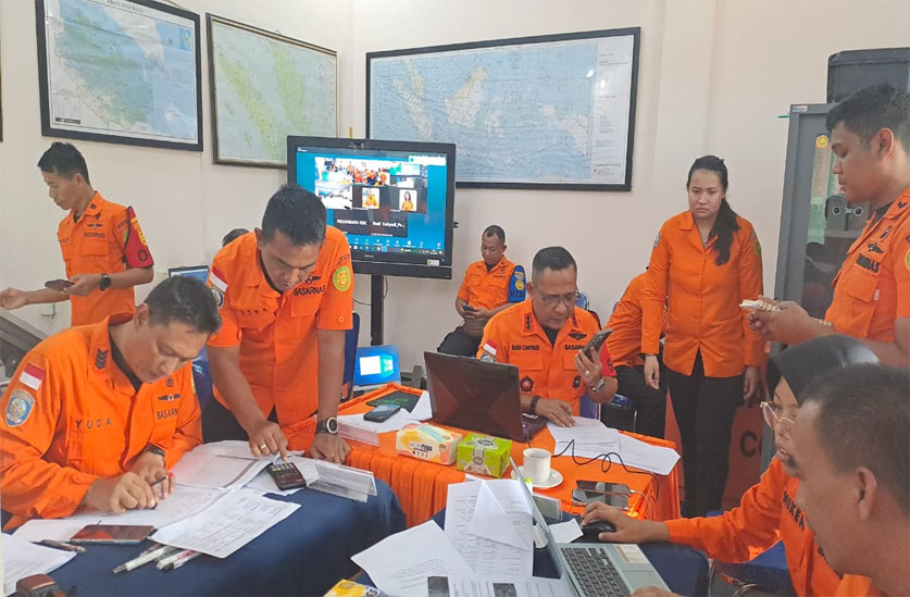 SAR Indopura 40/2025 : Basarnas Pekanbaru Dan CAAS Singapura Gelar Latihan SAR Bersama