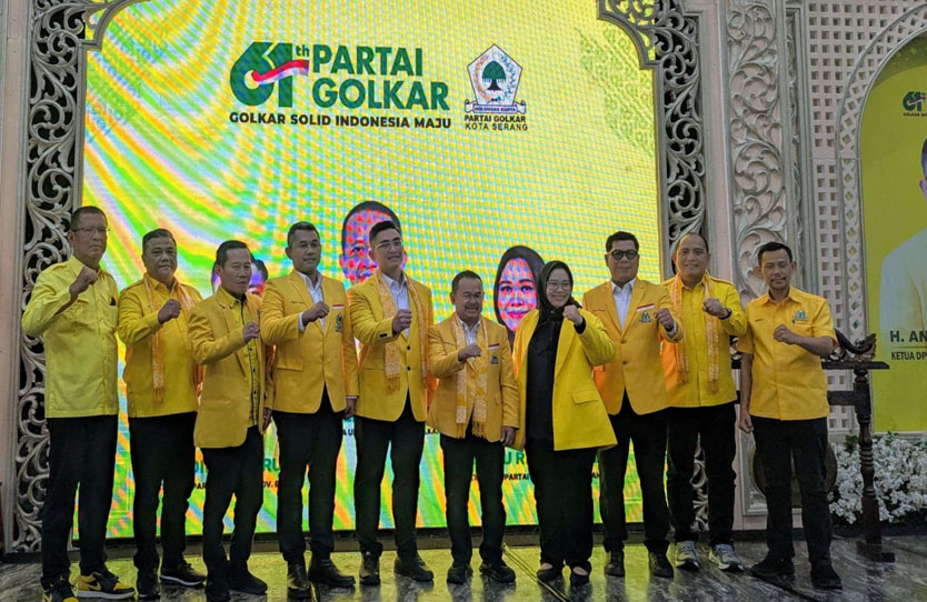 Teguh Ista’al Pimpin Golkar Kota Serang 2025–2030 Terpilih Secara Aklamasi