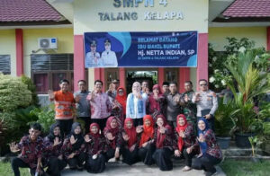 Wakil Bupati Banyuasin Sosialisasikan P4GN Di SMPN 4 Talang Kelapa, Begini Kegiatannya