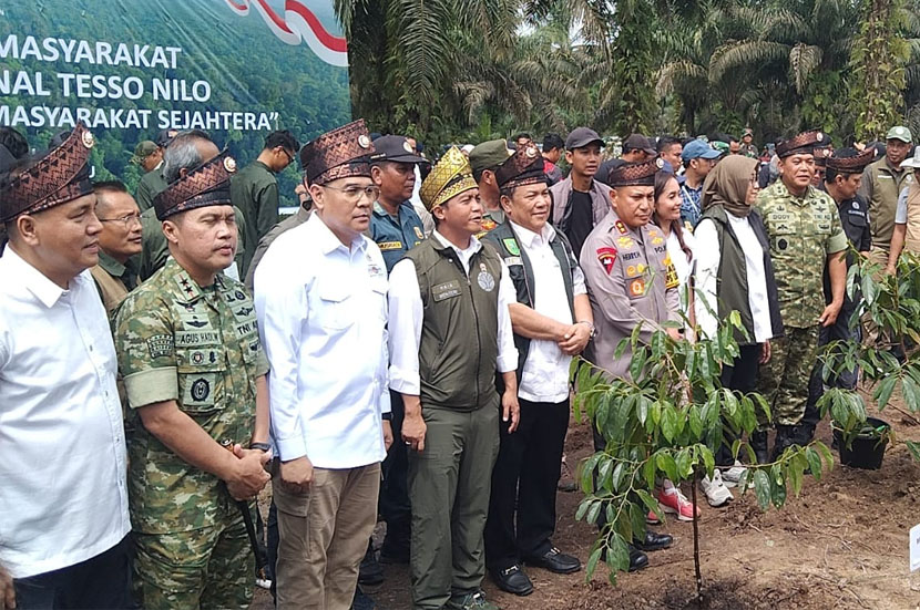 Kodam XIX/Tuanku Tambusai Dukung Launching Relokasi Dan Pemulihan Kawasan TNTN