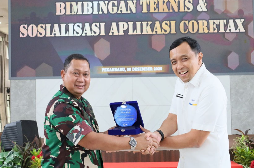 Pangdam XIX/TT Mayjen TNI Agus Hadi Membuka Kegiatan Sosialisasi Aplikasi CoreTax Bersama Kanwil DJP Riau