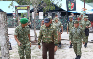 Perkuat Semangat Pengabdian, Menhan RI Kunjungi Yonif TP 851/BBC Di Siak