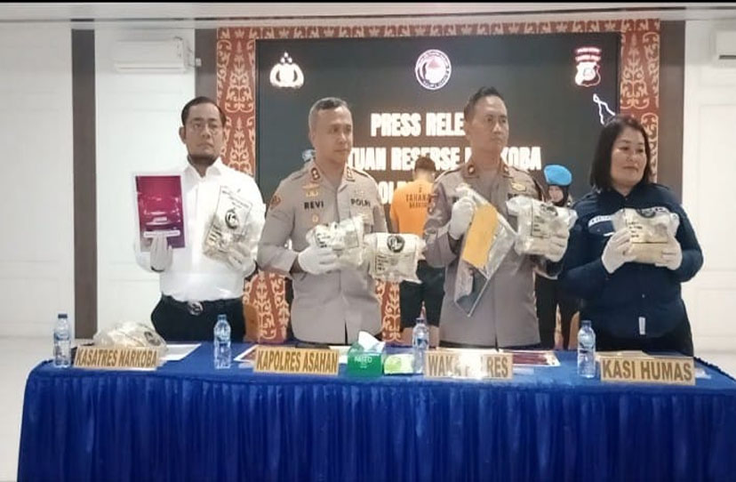 Polres Asahan Gagalkan Kurir Pengantaran Sabu 8 Kg, Begini Penangkapannya