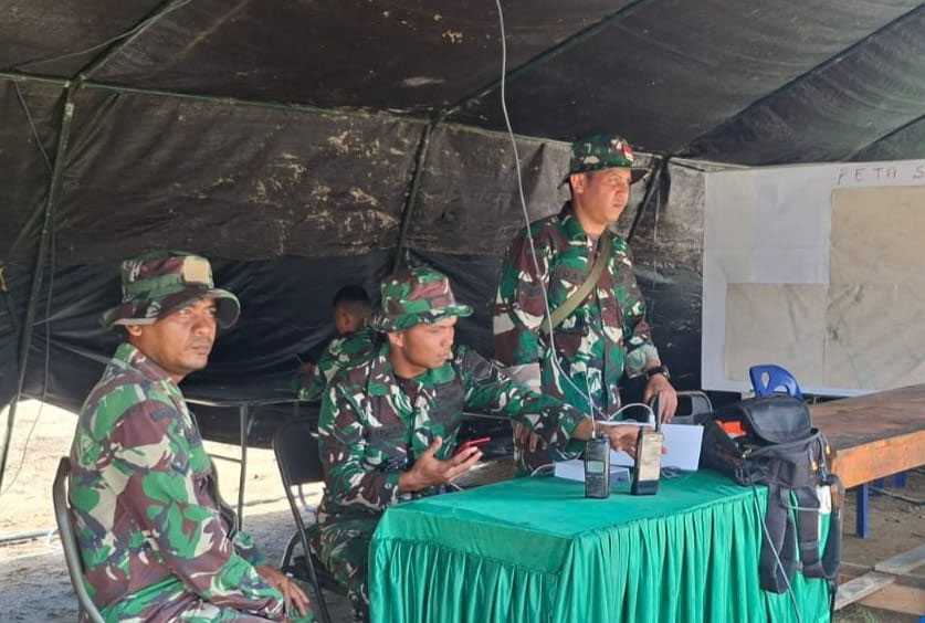 Satgas Kodam I/BB Gelar Starlink Di Sejumlah Posko Untuk Percepat Penanganan Bencana Di Taput