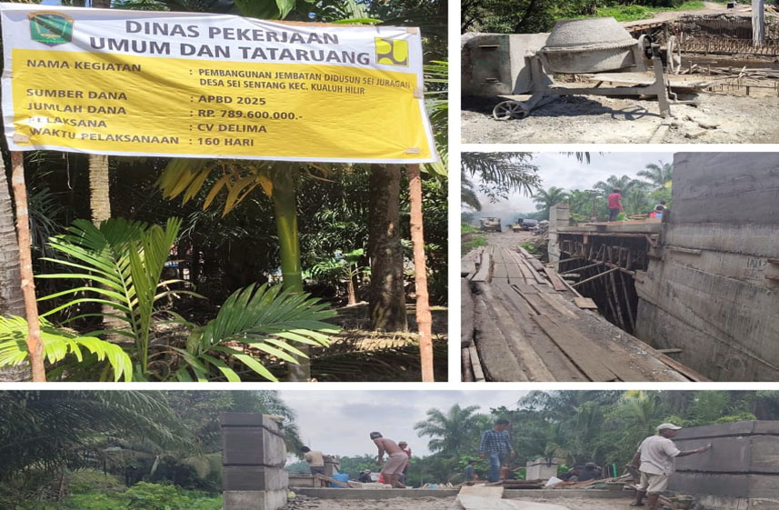 Masyarakat Petani Sawit Kecewa, Proyek Jembatan Sei Juragan Senilai Rp.789 Juta Tak Selesai, Dan Terkesan Amburadul