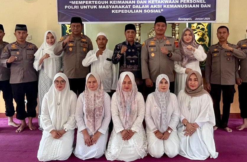 Peringati Isra Mi'raj, Momentum Komitmen Polres Sarolangun Hadir Humanis dan Peduli Sosial