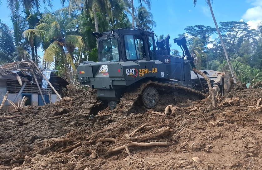 Satgas Gulbencal Kodam I/BB Maksimalkan Alat Berat Dukungan TNI AD untuk Normalisasi GKPI Hutanabolon