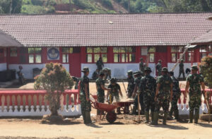 Satgas Gulbencal Kodam I/BB Rampungkan Pembersihan SDN 152983 Hutanabolon I, Kegiatan Belajar Mengajar Kembali Aktif