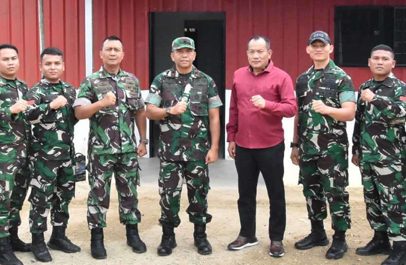 Danrem 031/WB Brigjen TNI Agustatius Sitepu Tinjau Pos Satgas TNTN, Pastikan Kegiatan Berjalan Aman dan Lancar