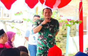 Kasi Intel Korem 031/ Wira Bima Kolonel CPN Fransiskus Hendra Gunawan, Putra Airmolek Hadir di Inhu Saat Pencanangan Desa Merah Putih