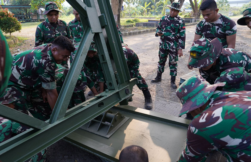 Kodam I/BB Terima Kedatangan 3 Set Jembatan Modular di Pelabuhan Belawan